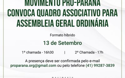 MPP convoca quadro associativo para Assembleia Geral Ordinária